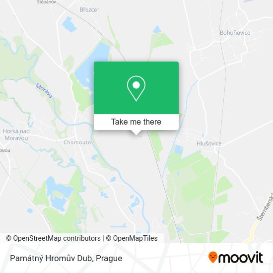 Památný Hromův Dub map