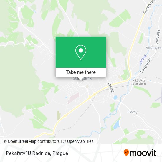 Pekařství U Radnice map