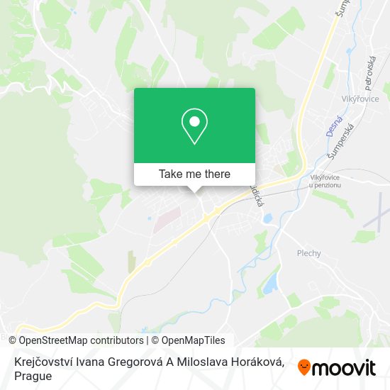 Krejčovství Ivana Gregorová A Miloslava Horáková map