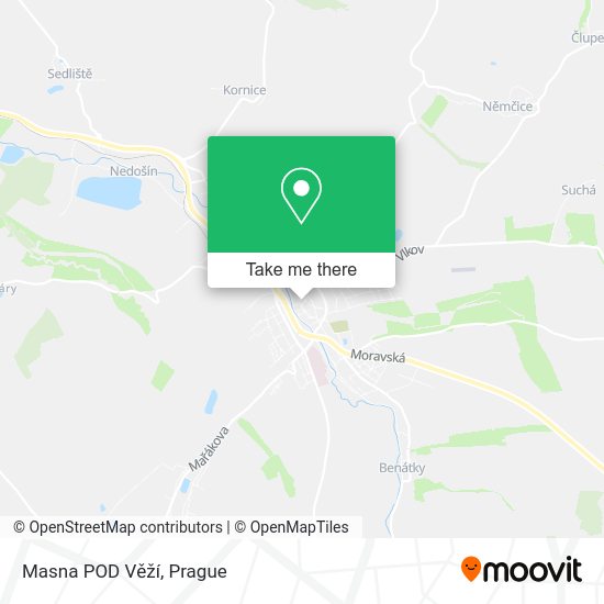 Masna POD Věží map