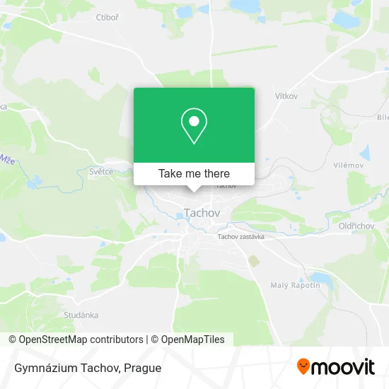 Карта Gymnázium Tachov