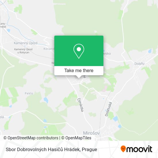 Sbor Dobrovolných Hasičů Hrádek map