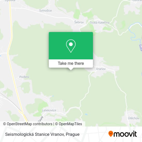 Карта Seismologická Stanice Vranov