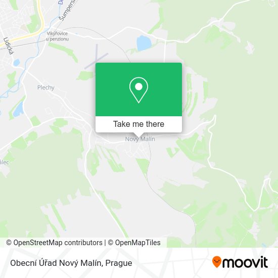 Obecní Úřad Nový Malín map