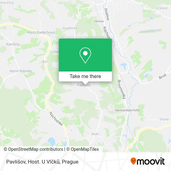 Pavlišov, Host. U Vlčků map