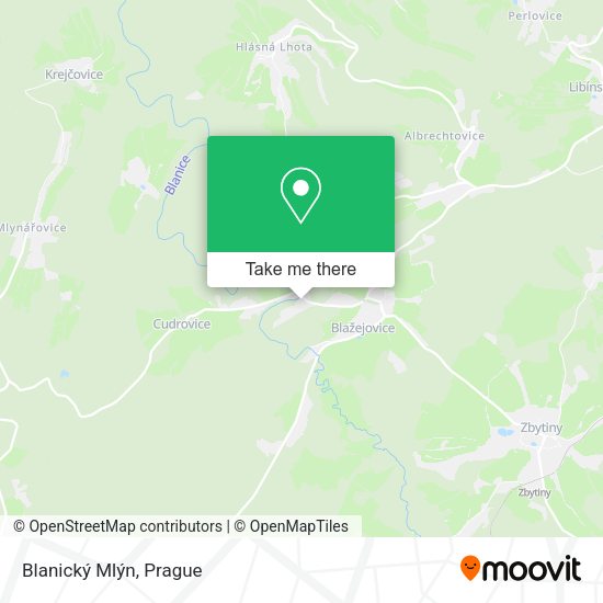 Blanický Mlýn map
