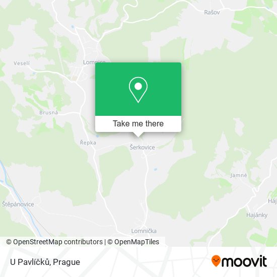 Карта U Pavlíčků