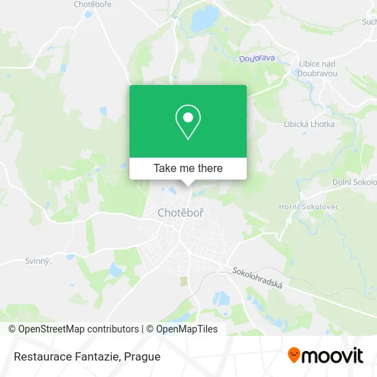Карта Restaurace Fantazie