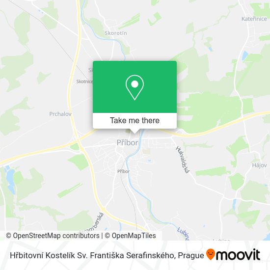 Hřbitovní Kostelík Sv. Františka Serafinského map