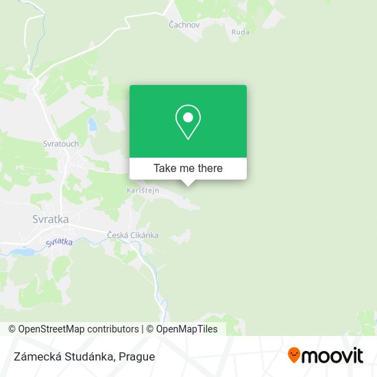 Zámecká Studánka map