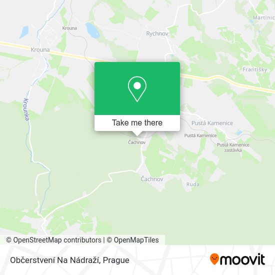 Občerstvení Na Nádraží map