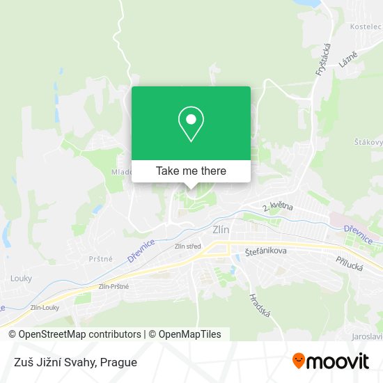 Zuš Jižní Svahy map