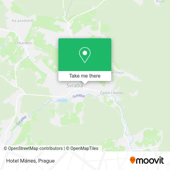 Карта Hotel Mánes