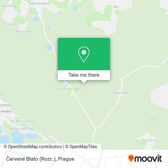 Červené Blato (Rozc.) map