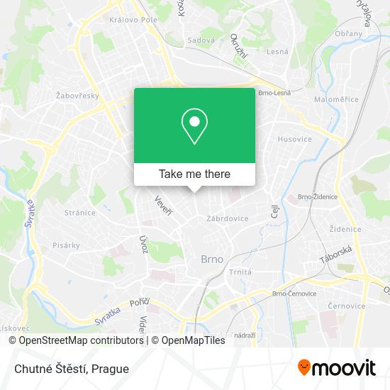 Chutné Štěstí map