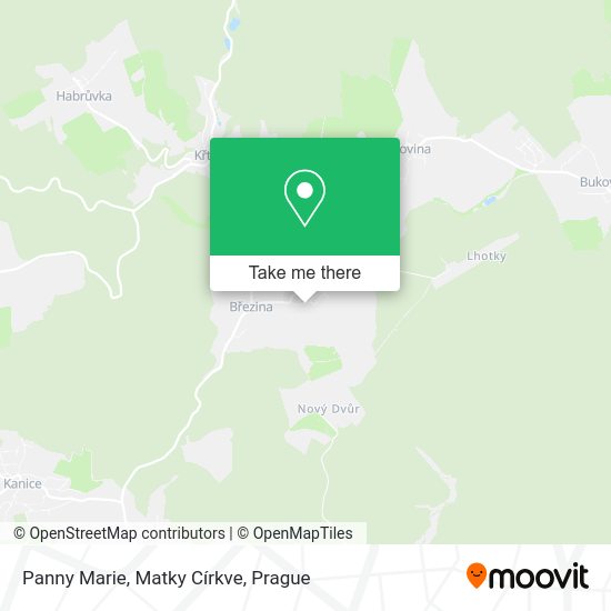Panny Marie, Matky Církve map
