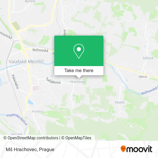 Карта Mš Hrachovec