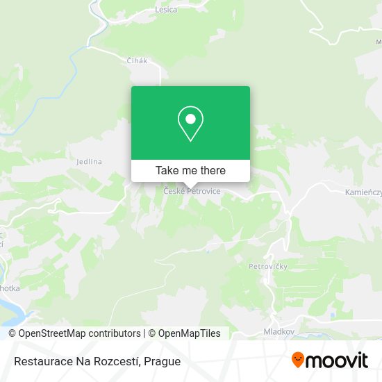 Restaurace Na Rozcestí map