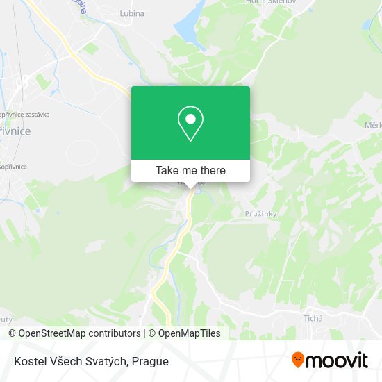 Kostel Všech Svatých map