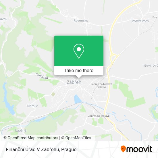 Finanční Úřad V Zábřehu map