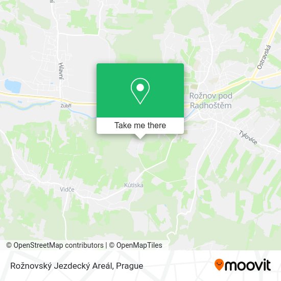 Rožnovský Jezdecký Areál map