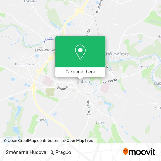 Směnárna Husova 10 map