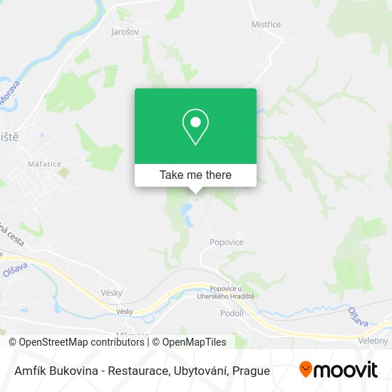 Amfík Bukovina - Restaurace, Ubytování map