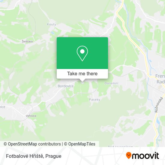 Fotbalové Hřiště map
