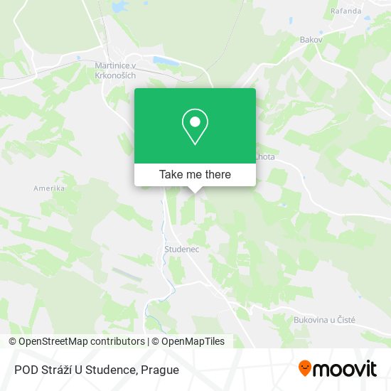 POD Stráží U Studence map