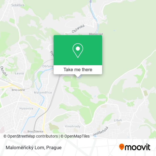 Maloměřický Lom map