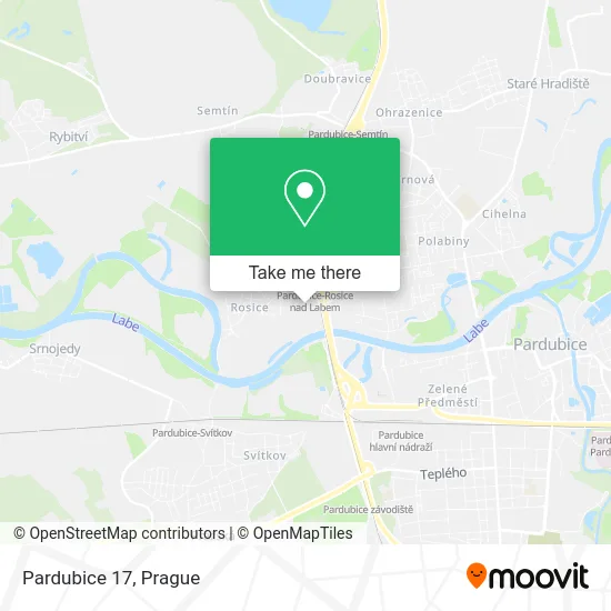 Карта Pardubice 17