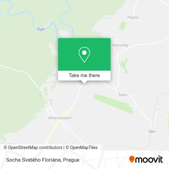 Socha Svatého Floriána map