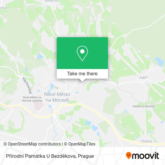Přírodní Památka U Bezděkova map