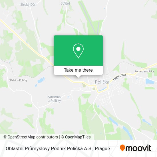 Oblastní Průmyslový Podnik Polička A.S. map
