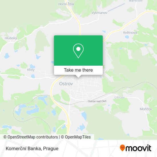Komerční Banka map