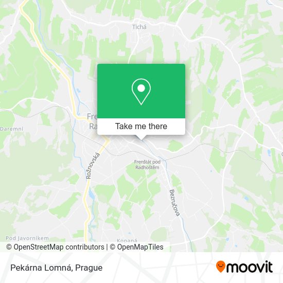 Pekárna Lomná map
