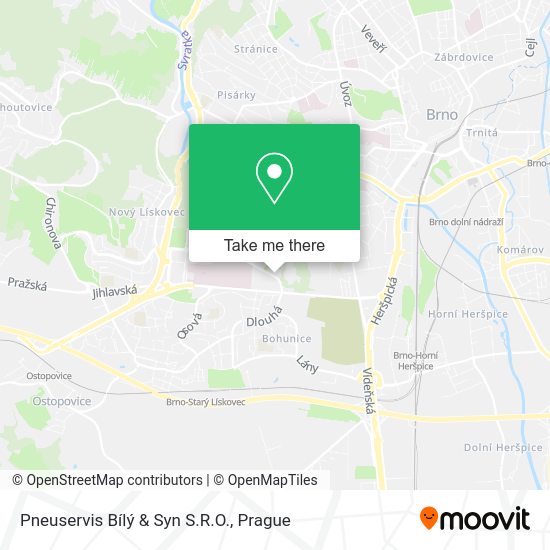 Pneuservis Bílý & Syn S.R.O. map