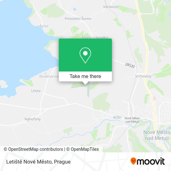 Letiště Nové Město map