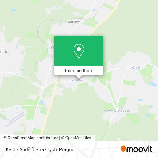 Kaple Andělů Strážných map