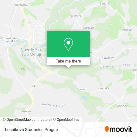 Lesníkova Studánka map
