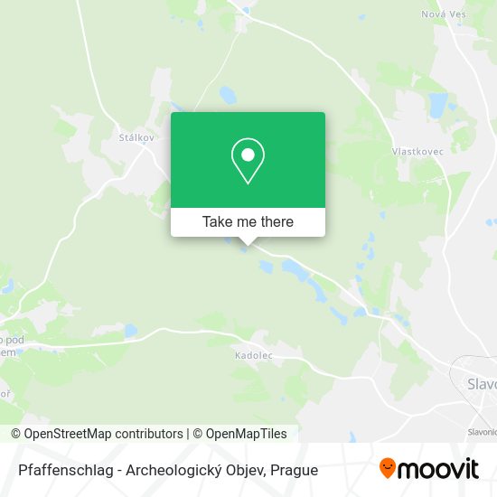 Pfaffenschlag - Archeologický Objev map
