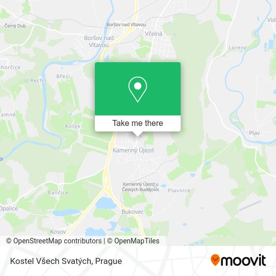 Kostel Všech Svatých map
