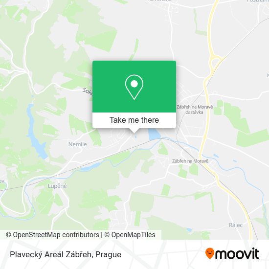 Plavecký Areál Zábřeh map