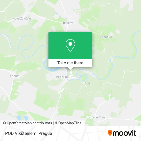 Карта POD Vikštejnem