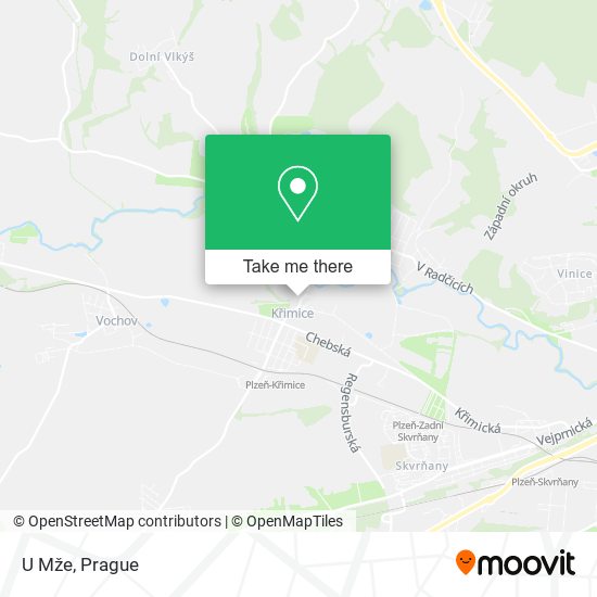 Карта U Mže