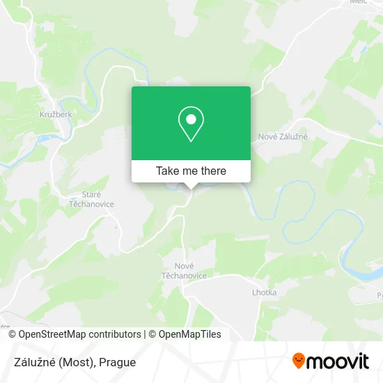 Карта Zálužné (Most)