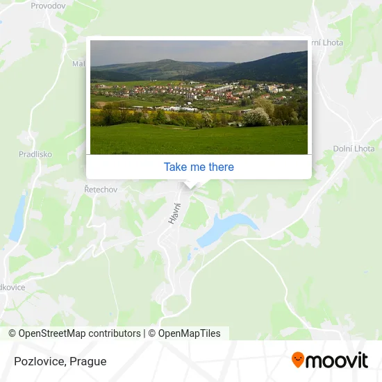 Карта Pozlovice