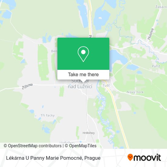 Lékárna U Panny Marie Pomocné map