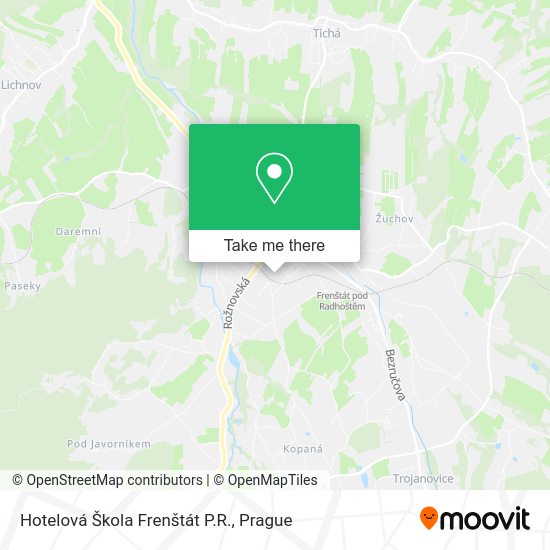 Hotelová Škola Frenštát P.R. map