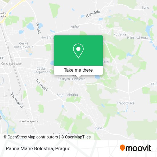 Panna Marie Bolestná map